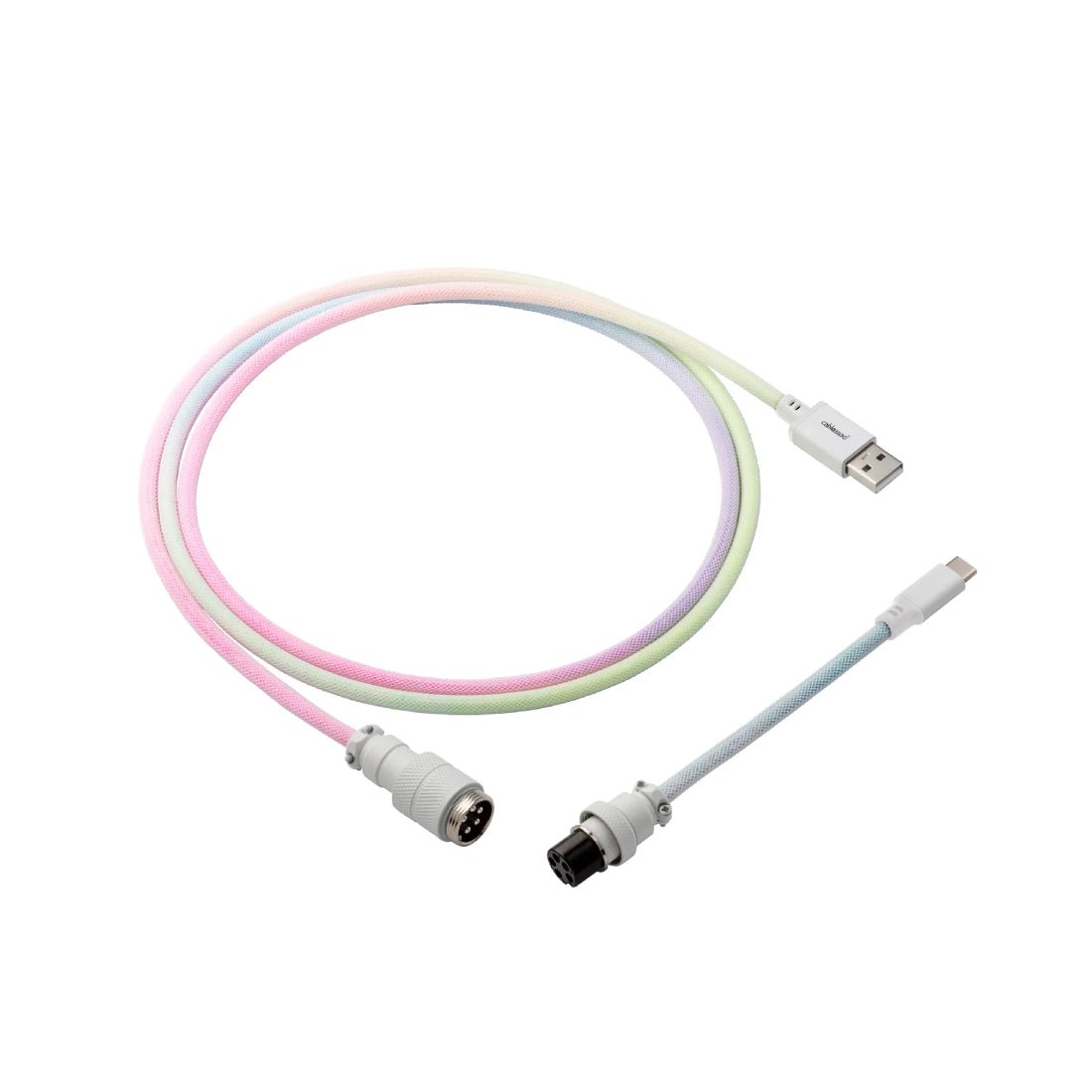 CableMod Pro Straight Keyboard Cable (Pastel Rainbow, USB A to USB Type C, 150cm) - كابل - Store 974 | ستور ٩٧٤