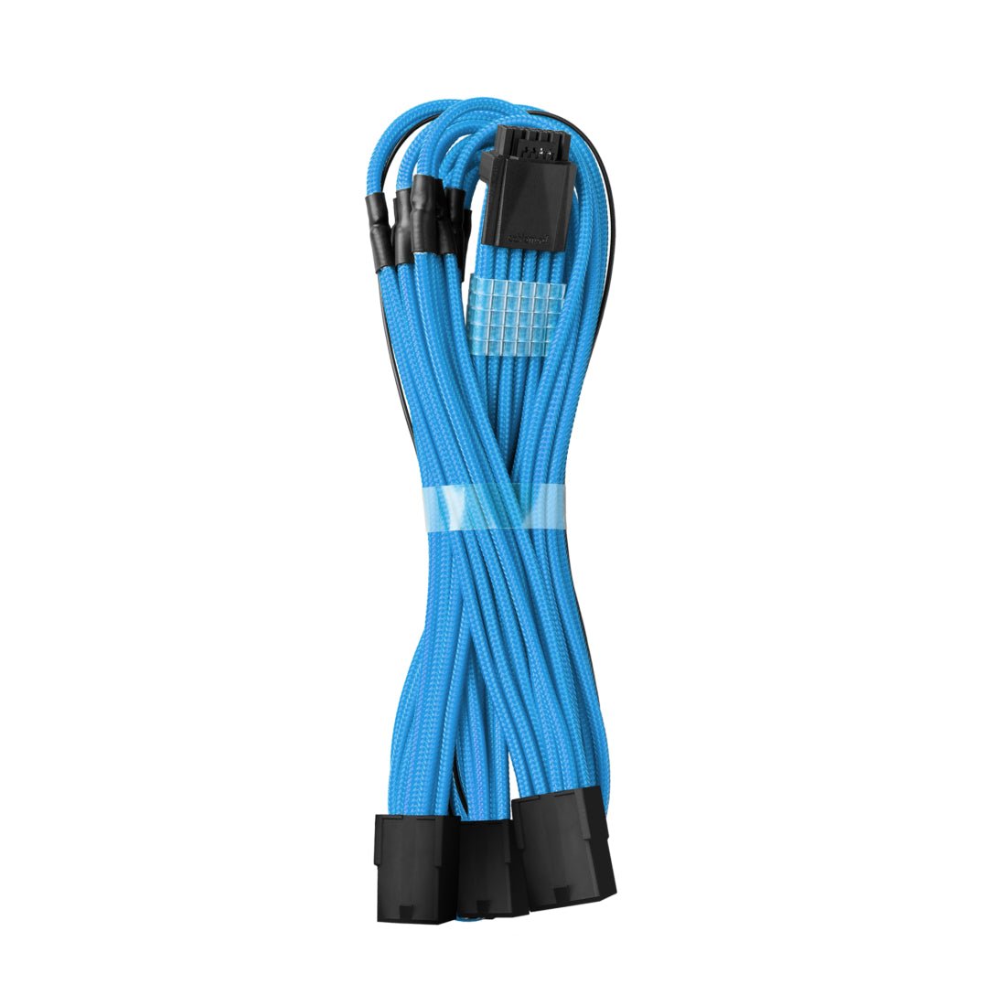 CableMod Pro ModMesh 12VHPWR PCI-e Cable Extension (Light Blue, 16-pin to Triple 8-pin, 45cm) - كابل - Store 974 | ستور ٩٧٤