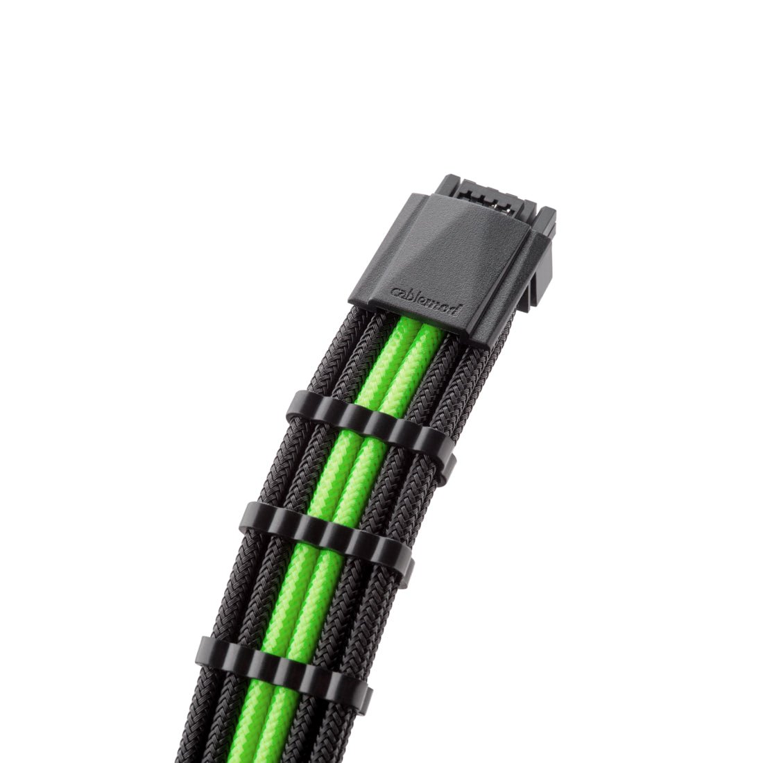 CableMod Pro ModMesh 12VHPWR PCI-e Cable Extension (Black & Light Green, 16-pin to Triple 8-pin, 45cm) - كابل - Store 974 | ستور ٩٧٤