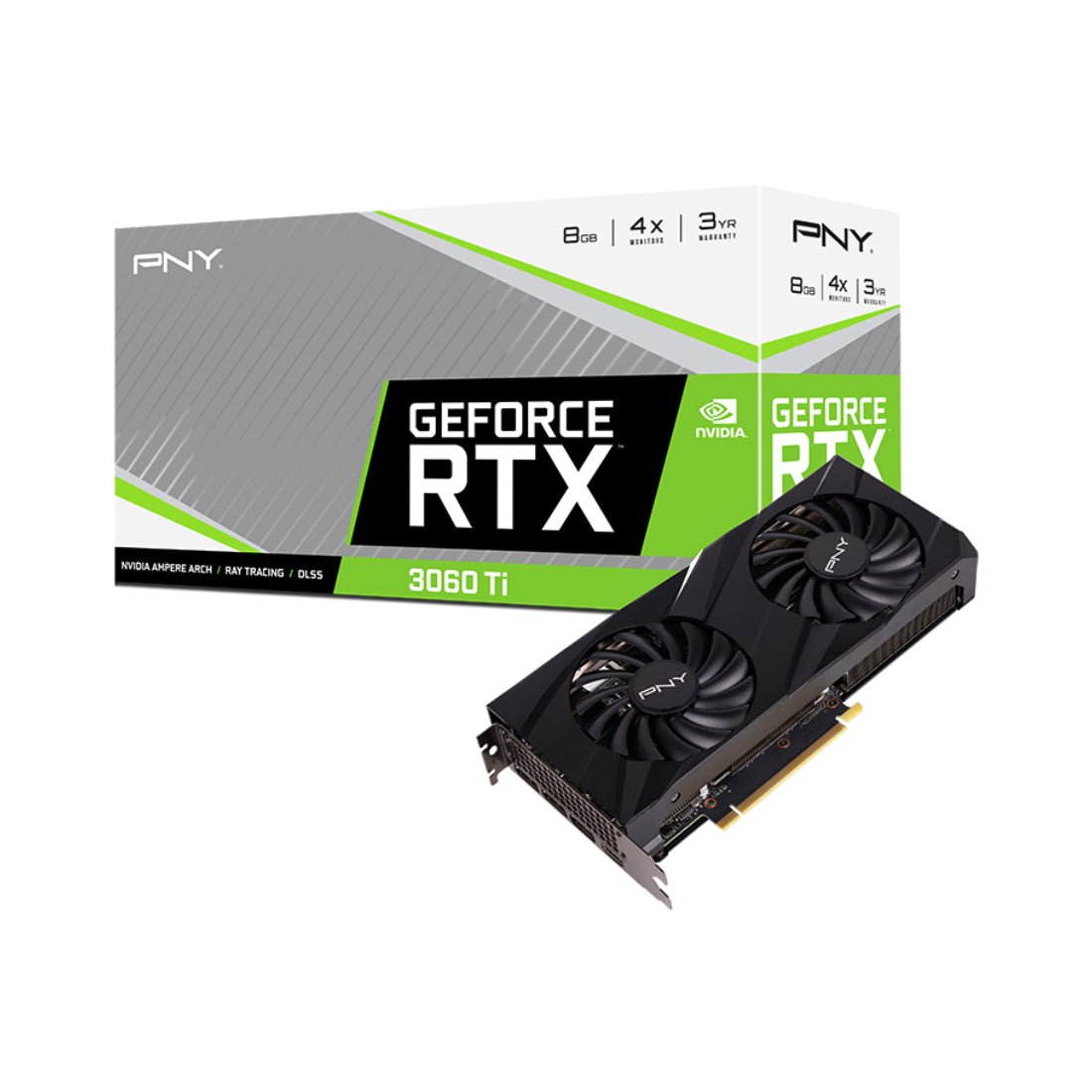 PNY GeForce RTX 3060 Ti LHR 8GB GDDR6 Graphics Card - Store 974 | ستور ٩٧٤