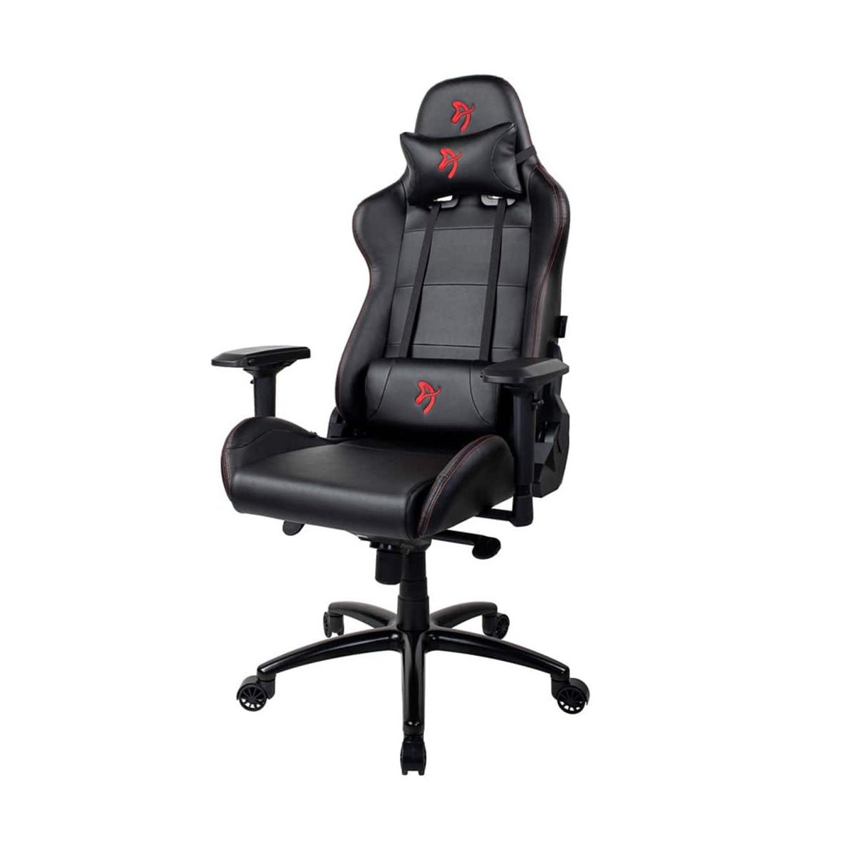 Arozzi Verona Signature Premium PU Leather Ergonomic Gaming Chair - Black - Red Accents - كرسي - Store 974 | ستور ٩٧٤
