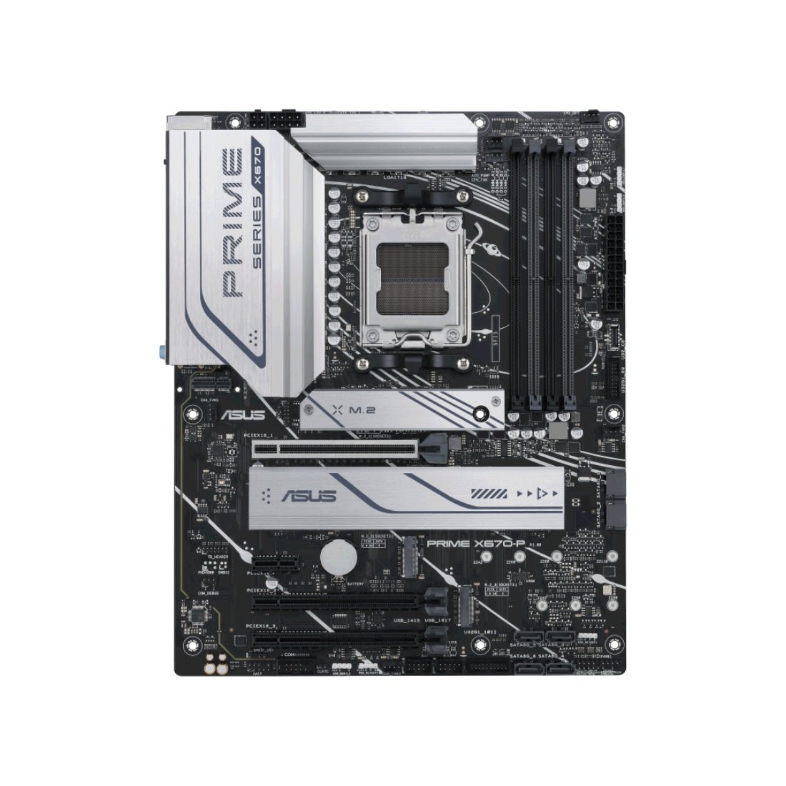 Asus Prime X670-P DDR5 AM5 AMD ATX Gaming Motherboard - اللوحة الأم - Store 974 | ستور ٩٧٤
