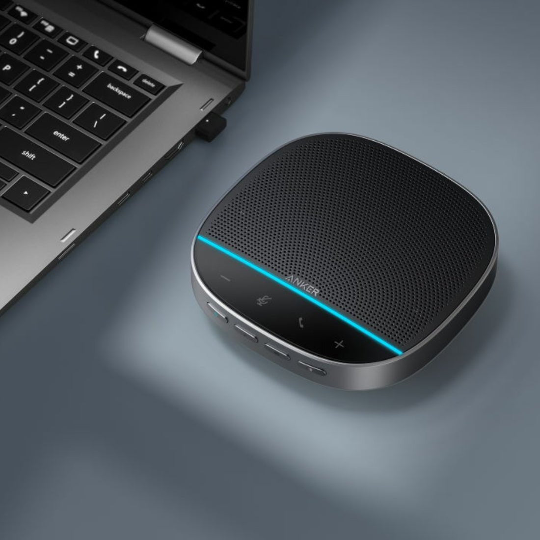 Anker Powerconf S500 Audio Conference Speakerphone - Black - مكبر