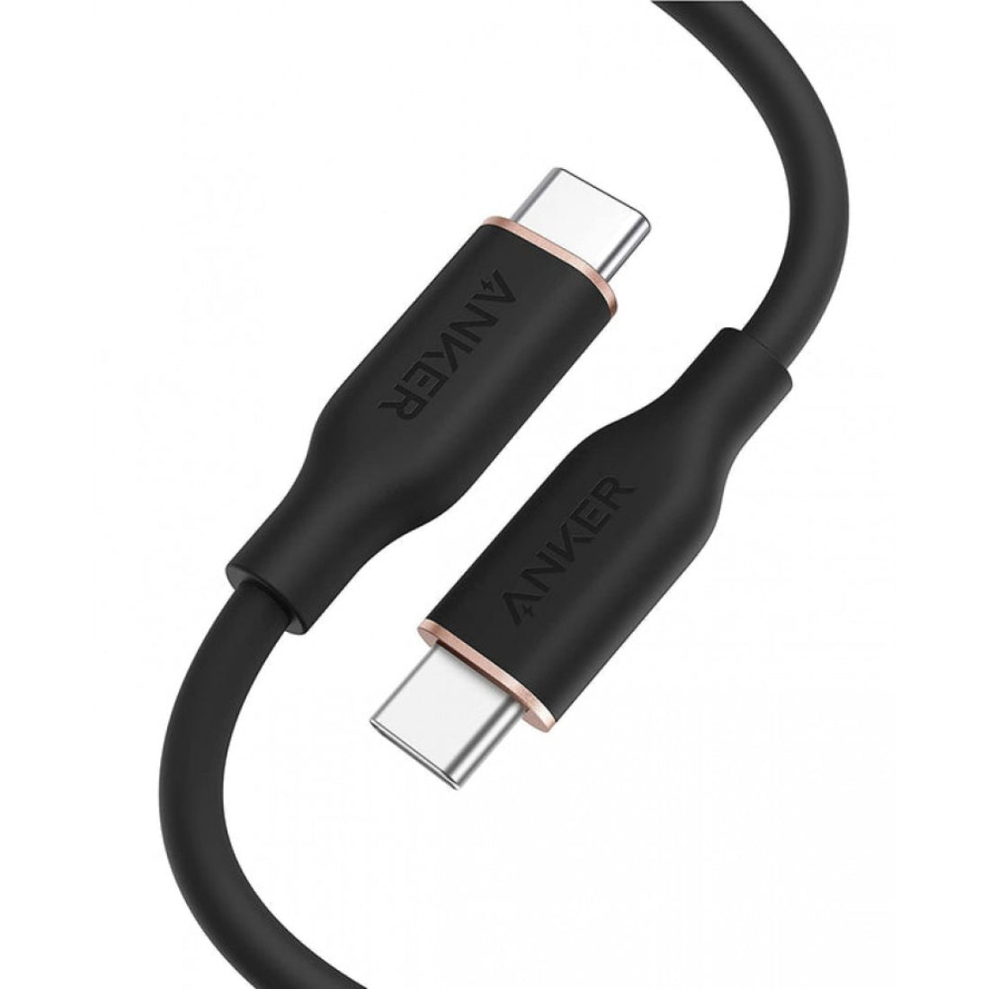 Anker PowerLine III Flow 100W USB-C to USB-C 3ft Cable - Midnight Black - كابل - Store 974 | ستور ٩٧٤