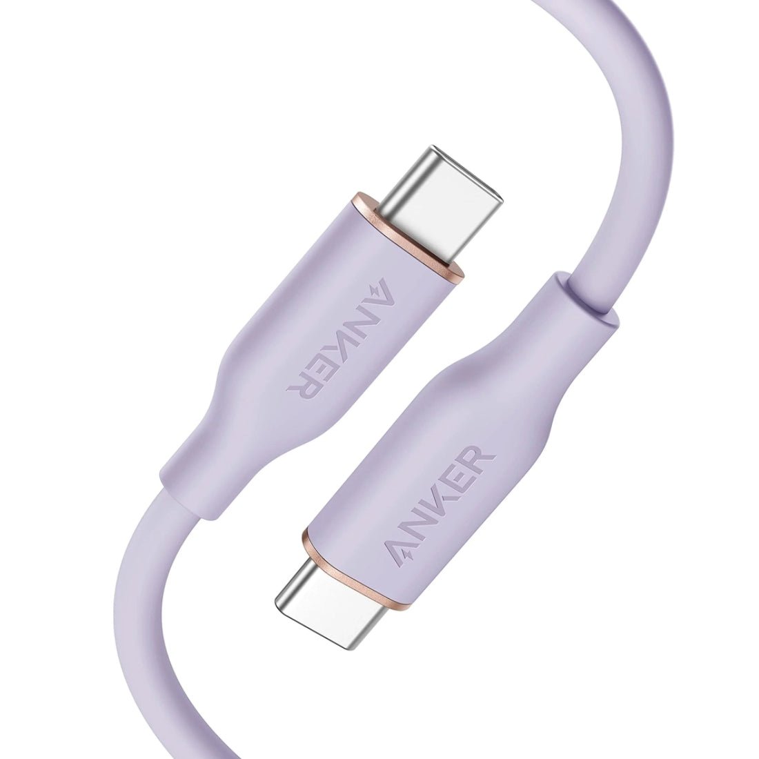 Anker PowerLine III Flow 3ft 100W USB-C to USB-C Cable - Purple - كابل - Store 974 | ستور ٩٧٤