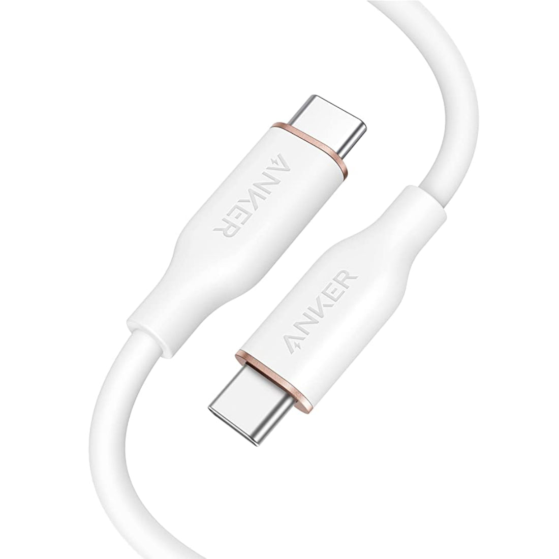 Anker PowerLine III Flow 100W USB-C to USB-C 6ft Cable - White - كابل - Store 974 | ستور ٩٧٤