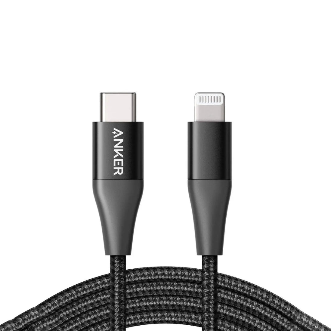 Anker PowerLine+ II USB-C Cable with Lightning Connector 1.8m - Black - كابل - Store 974 | ستور ٩٧٤