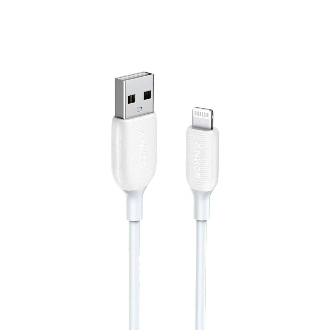 Anker PowerLine III 6ft USB-A Cable with Lightning Connector - White - كابل - Store 974 | ستور ٩٧٤