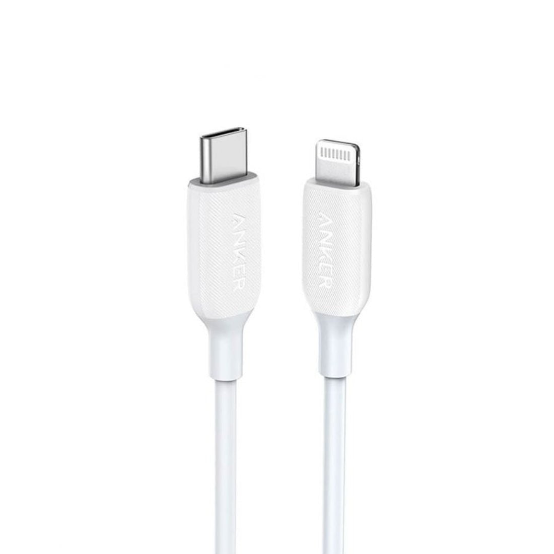 Anker PowerLine III 3ft USB-C To Lightning Cable - White - كابل - Store 974 | ستور ٩٧٤