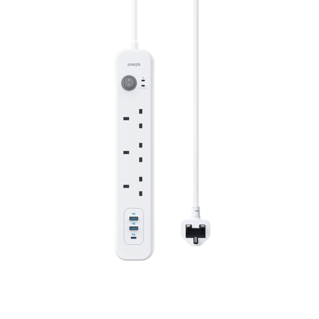 Anker PowerExtend 6-IN-1 USB-C PowerStrip - White - كابل - Store 974 | ستور ٩٧٤