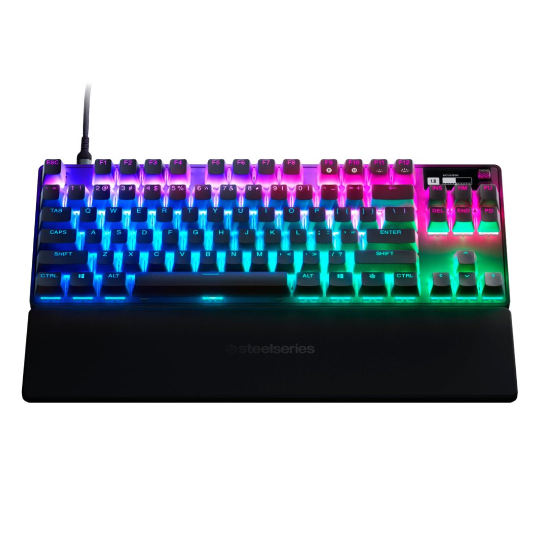 Steelseries Apex Pro TKL RGB Wired Mechanical Gaming Keyboard - Black - لوحة مفاتيح - Store 974 | ستور ٩٧٤