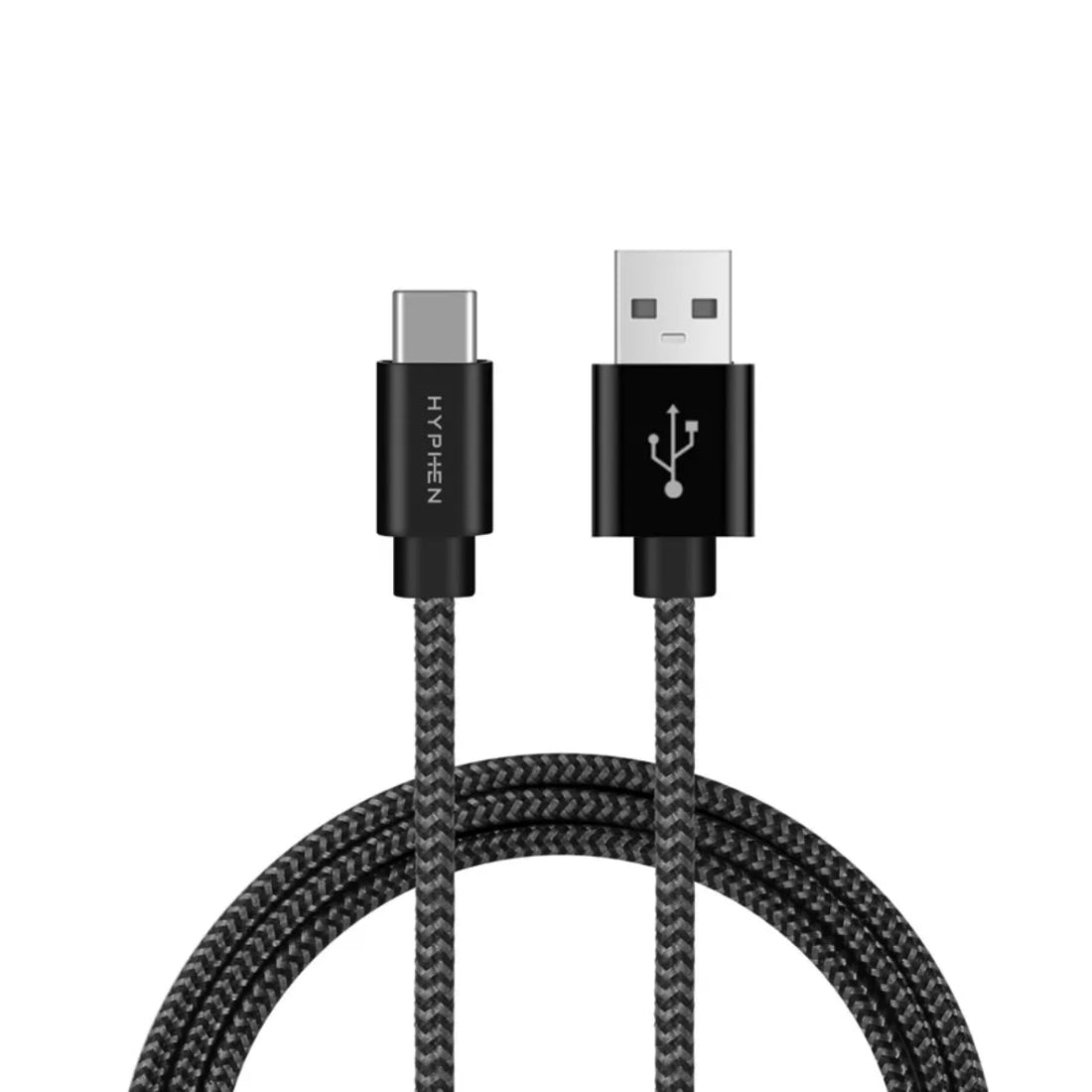 Hyphen USB 3.0 to Type C 1m Fast Charging Cable - Black - كابل Hyphen USB 3.0 to Type C 1m Fast Charging Cable - Black - كابل