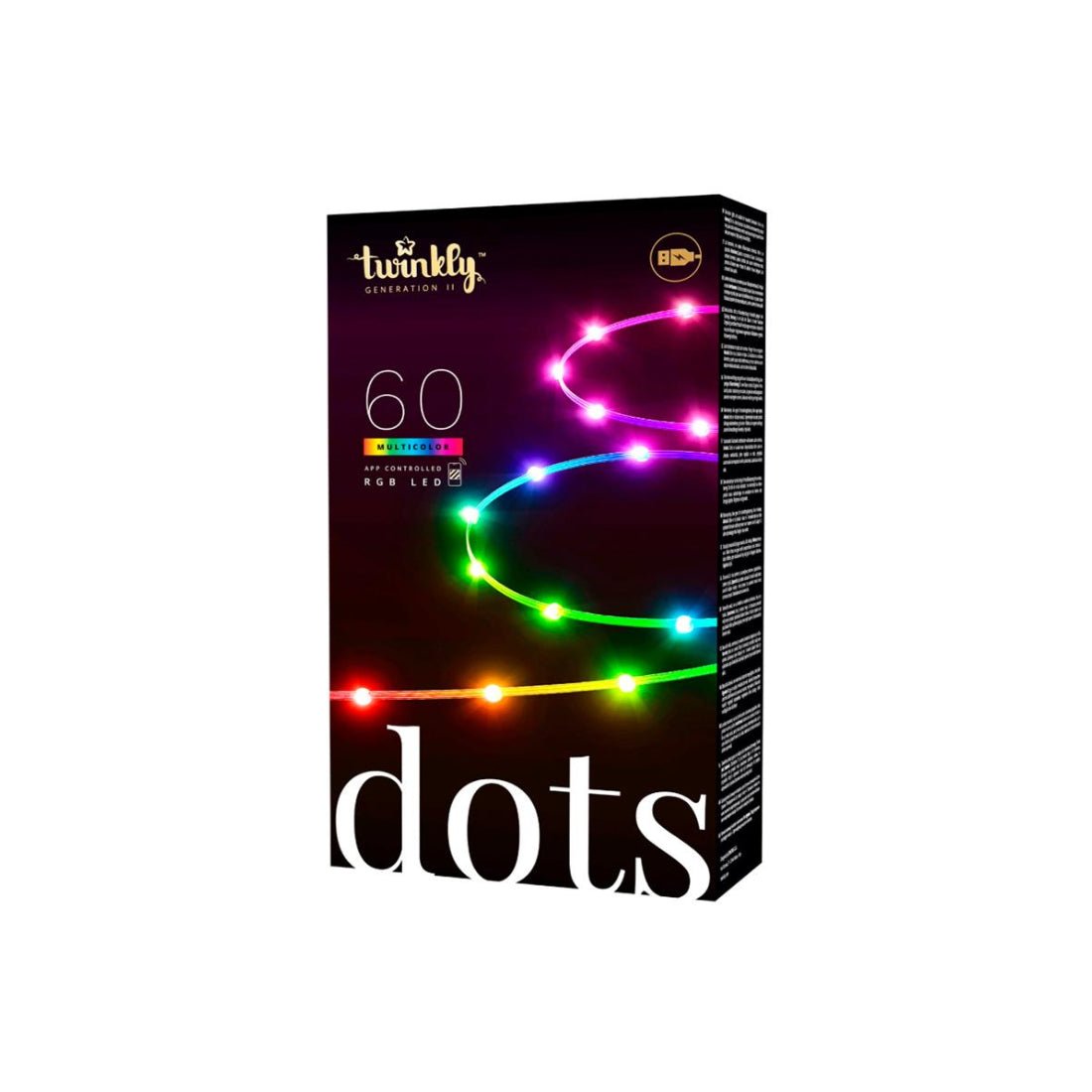 Twinkly 60L RGB Dots Light String - 3m - إضاءة Twinkly 60L RGB Dots Light String - 3m - إضاءة