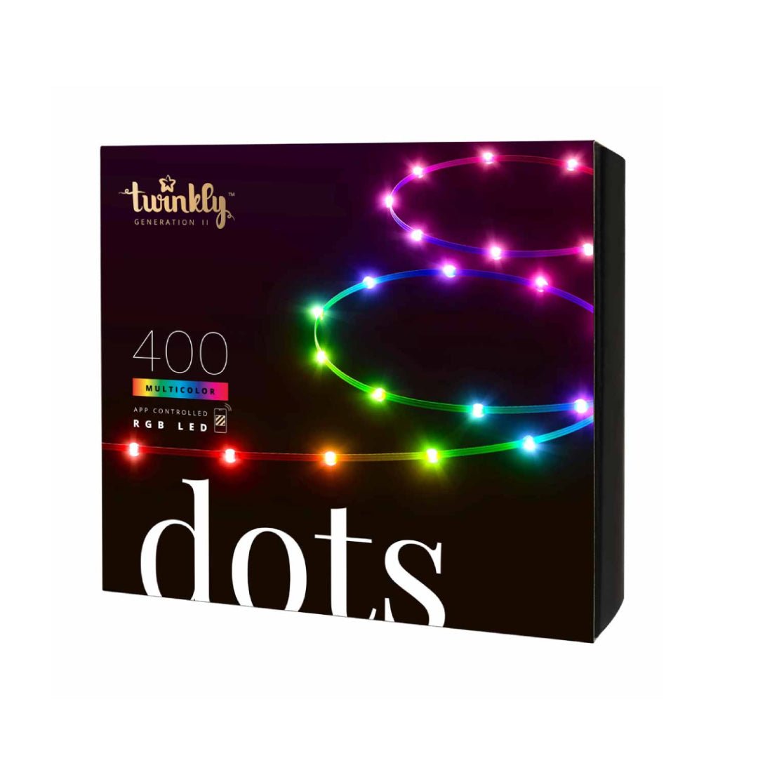 Twinkly 400L RGB Dots Light String - 20m - إضاءة Twinkly 400L RGB Dots Light String - 20m - إضاءة
