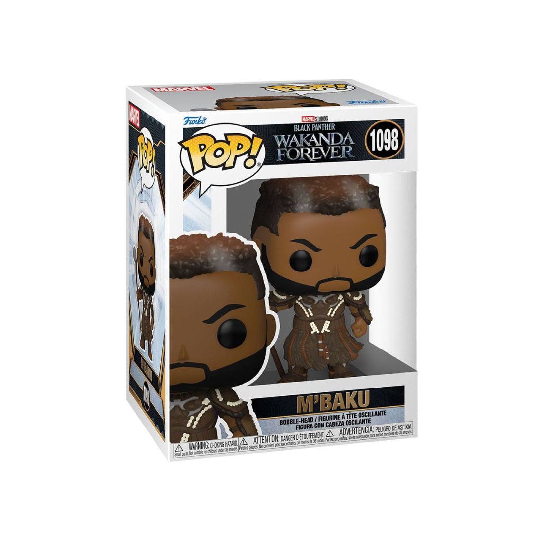 Funko Pop! Marvel: Black Panther Wakanda Forever - MBaku #1098 - دمية - Store 974 | ستور ٩٧٤