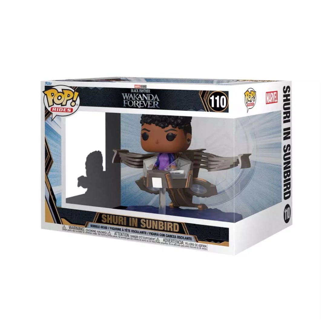 Funko Pop Ride Supdlx! Marvel: Black Panther Wakanda Forever - Shuri in Sunbird #110 - Demiة Funko Pop Ride Supdlx! Marvel: Black Panther Wakanda Forever - Shuri in Sunbird #110 - Demiة