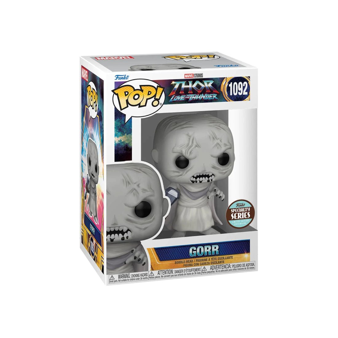 Funko Pop! Marvel: Thor Love & Thunder - Gorr (Exclusive) #1092 - دمية Funko Pop! Marvel: Thor Love & Thunder - Gorr (Exclusive) #1092 - دمية