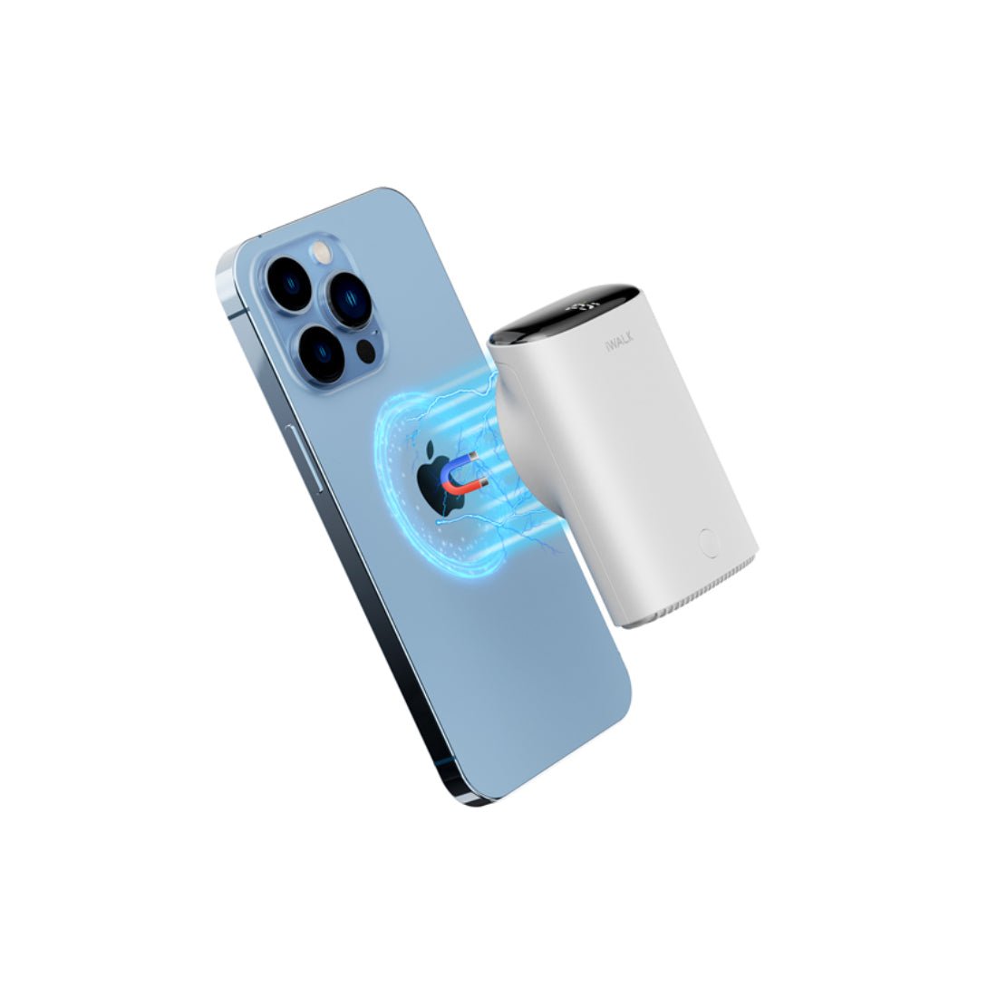 iWalk Magnetic 9000mAh Wireless Power Bank - White - مزود طاقة iWalk Magnetic 9000mAh Wireless Power Bank - White - مزود طاقة