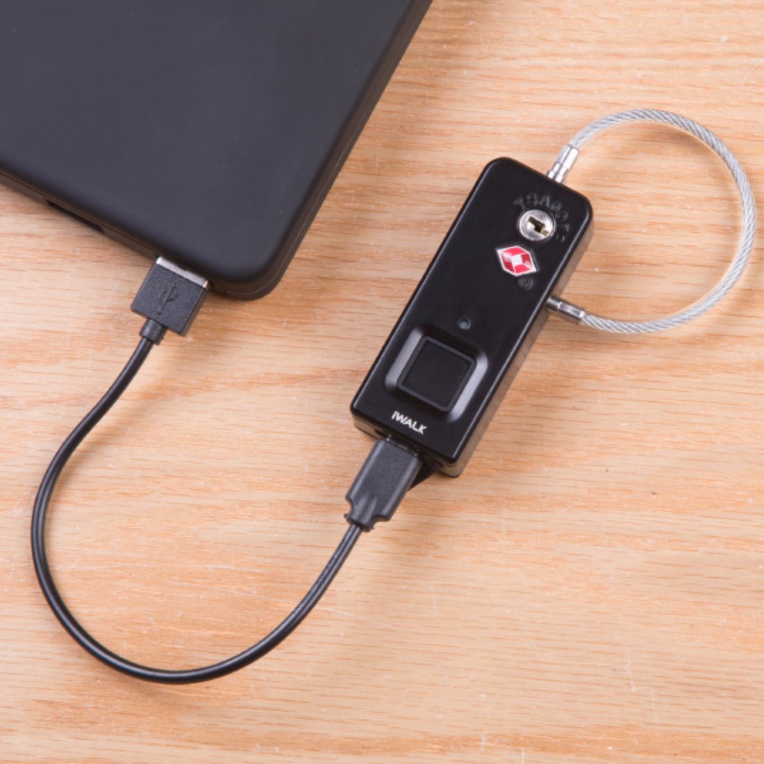 iWalk Lock Star TSA Fingerprint Padlocks - Black - أكسسوارات iWalk Lock Star TSA Fingerprint Padlocks - Black - أكسسوارات