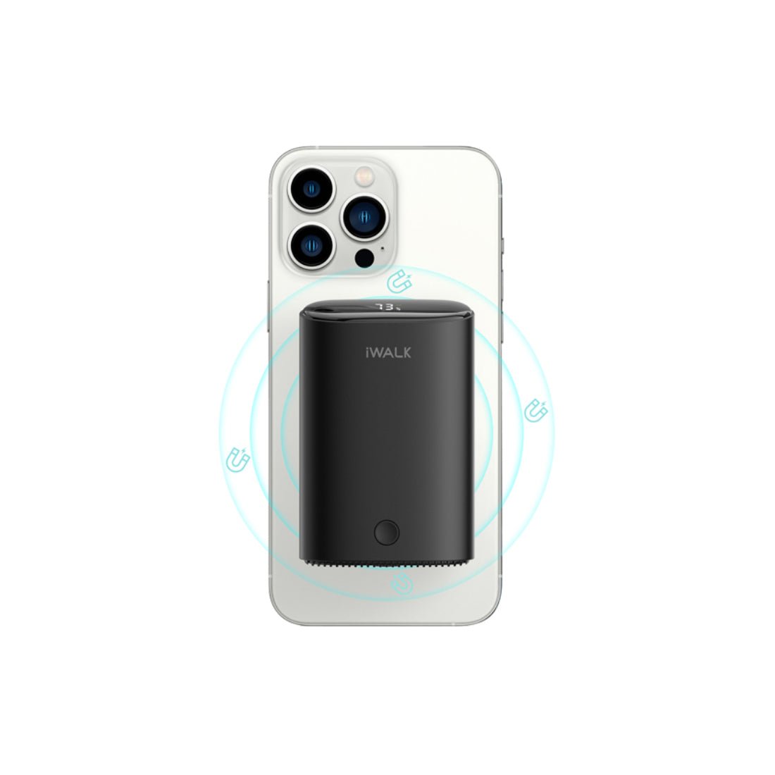 iWalk Magnetic 9000mAh Wireless Power Bank - Black - مزود طاقة iWalk Magnetic 9000mAh Wireless Power Bank - Black - مزود طاقة