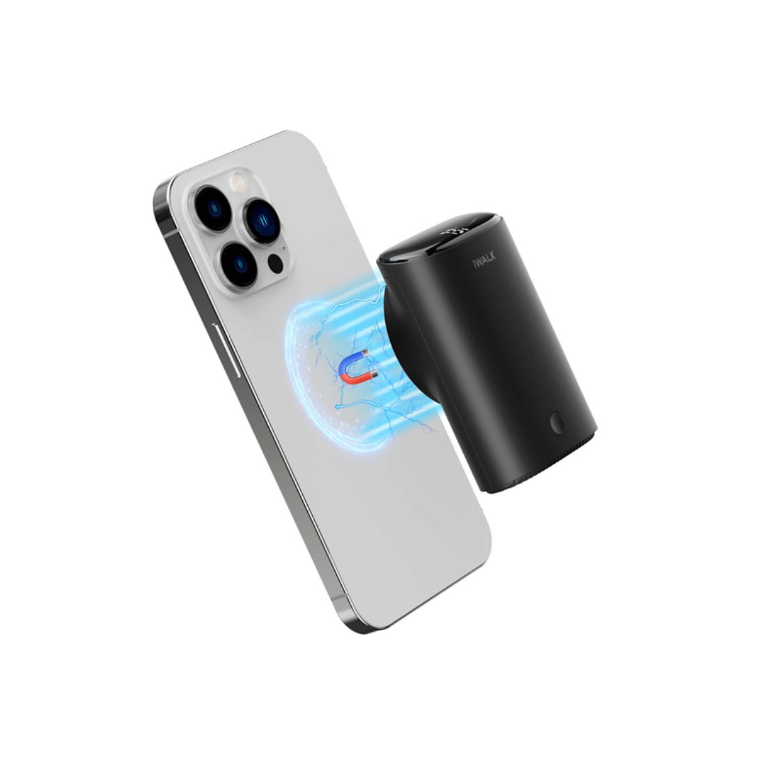iWalk Magnetic 9000mAh Wireless Power Bank - Black - مزود طاقة iWalk Magnetic 9000mAh Wireless Power Bank - Black - مزود طاقة