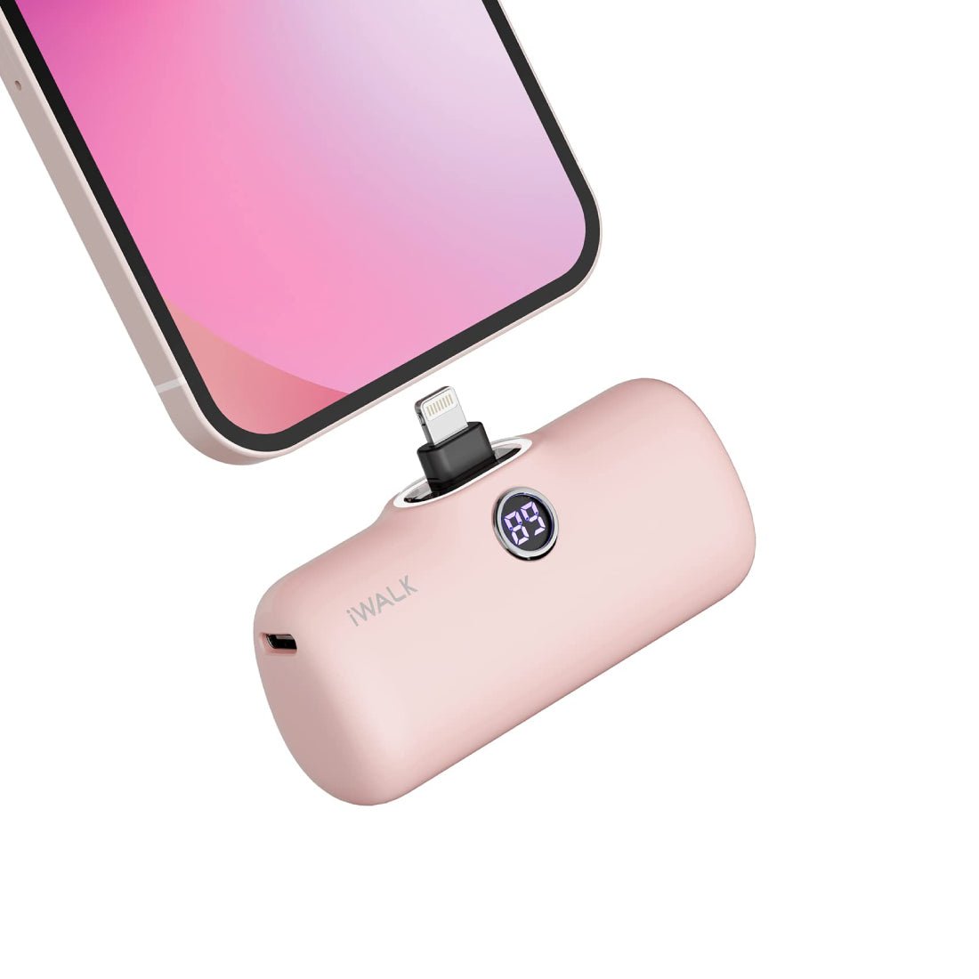iWalk Portable Charger 4800mAh Power Bank - Pink - مزود طاقة - Store 974 | ستور ٩٧٤