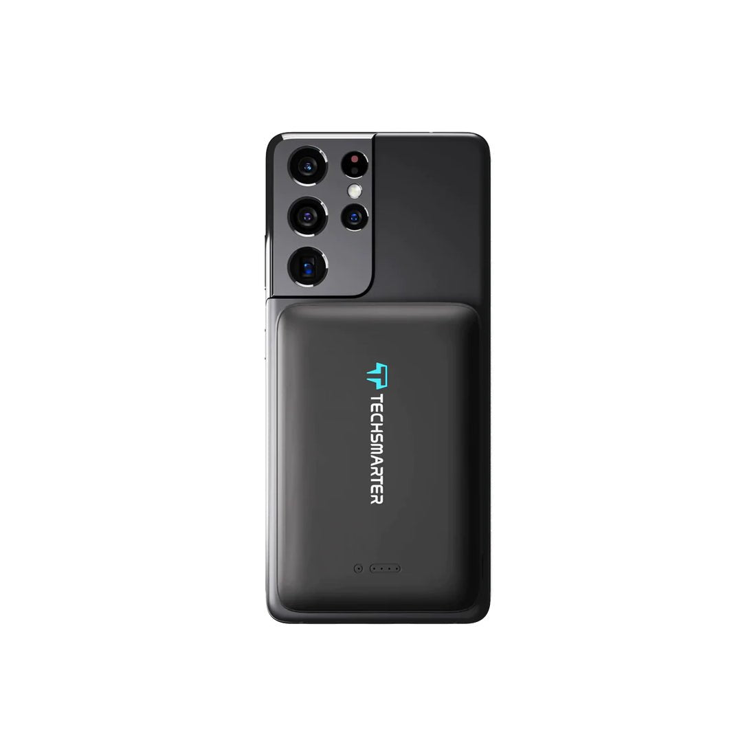 TechSmarter 8000mah اللاسلكي بانك مع الشفط - الأسود - mزod طaقة