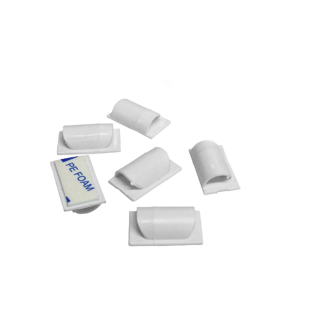D-Line Pack of 6 Cable Tidy Clips - White - أكسسوارات - Store 974 | ستور ٩٧٤