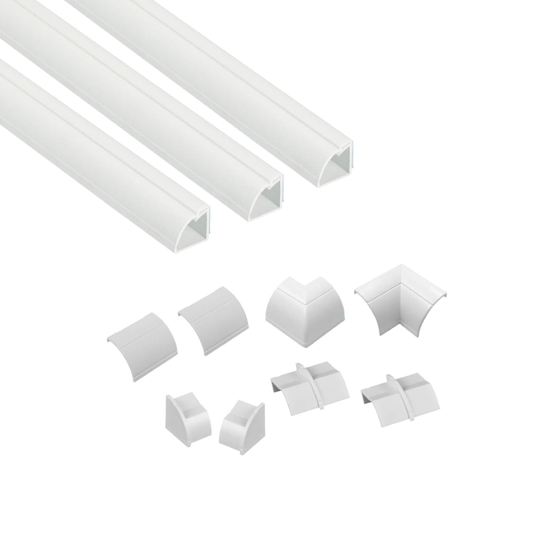 D-Line 22x22mm Trunking Kit - 1m - White - أكسسوارات