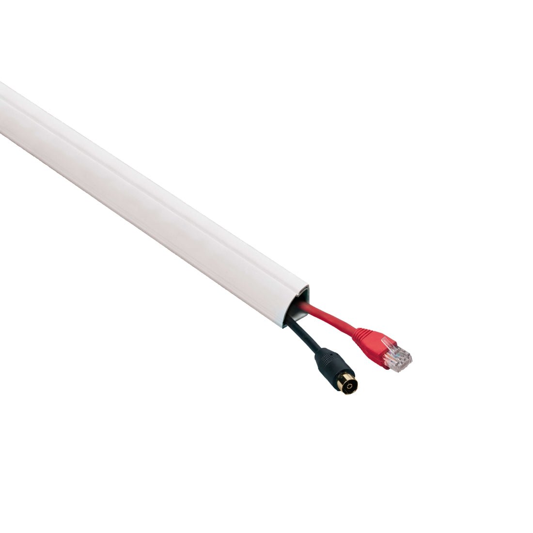 D-Line 22x22mm Trunking Kit - 1m - White - أكسسوارات D-Line 22x22mm Trunking Kit - 1m - White - أكسسوارات