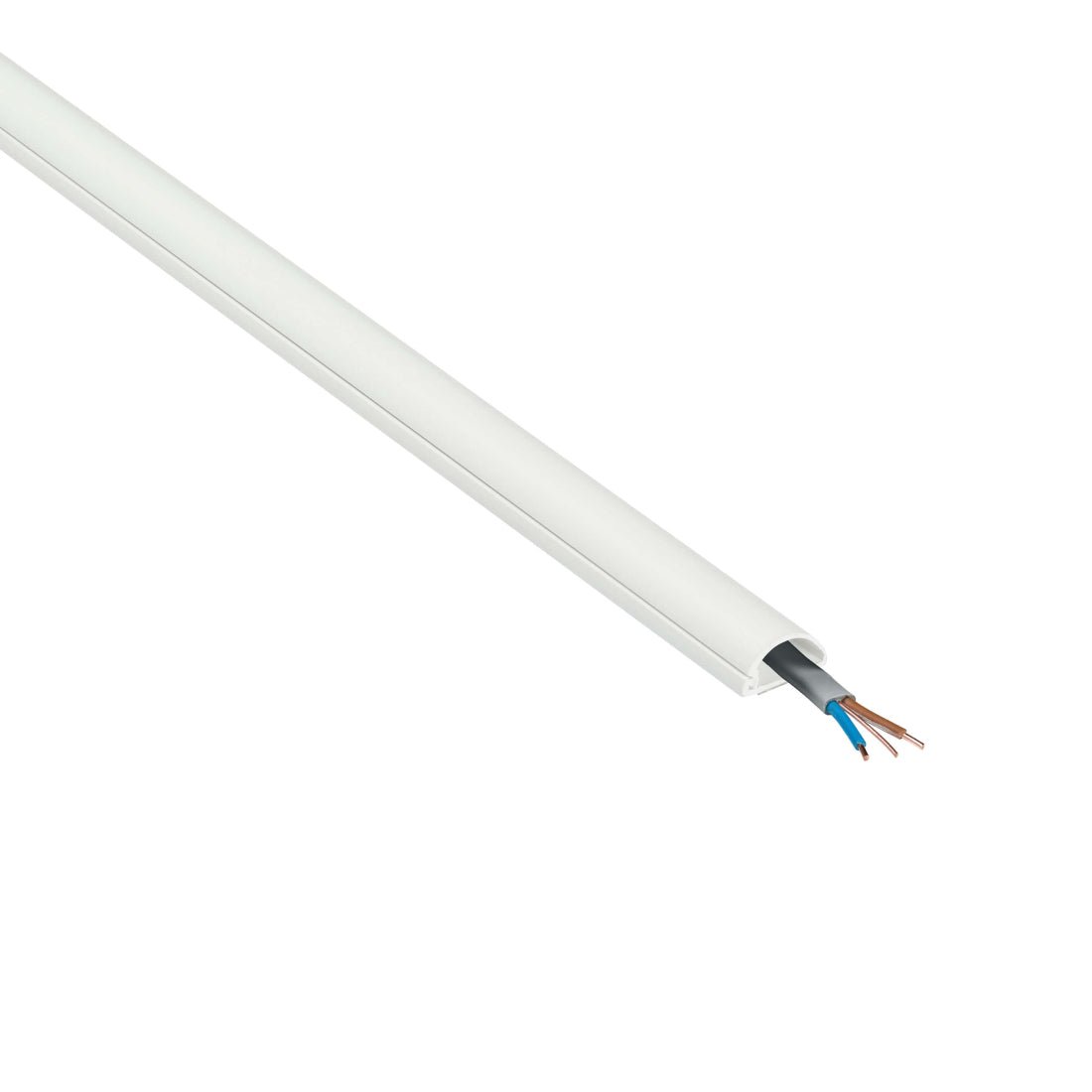 D-Line 20x10mm Trunking Kit - 1m - White - أكسسوارات D-Line 20x10mm Trunking Kit - 1m - White - أكسسوارات