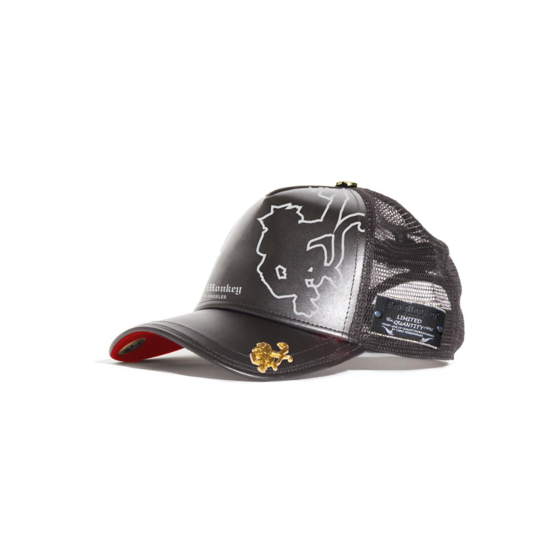 Red Monkey RM1347 Limited Edition Trucker Cap - Black & White - قبعة - Store 974 | ستور ٩٧٤