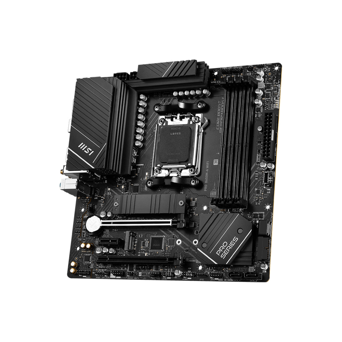 MSI Pro B650M-A Gaming WIFI DDR5 AM5 AMD mATX Gaming Motherboard - اللوحة الأم - Store 974 | ستور ٩٧٤