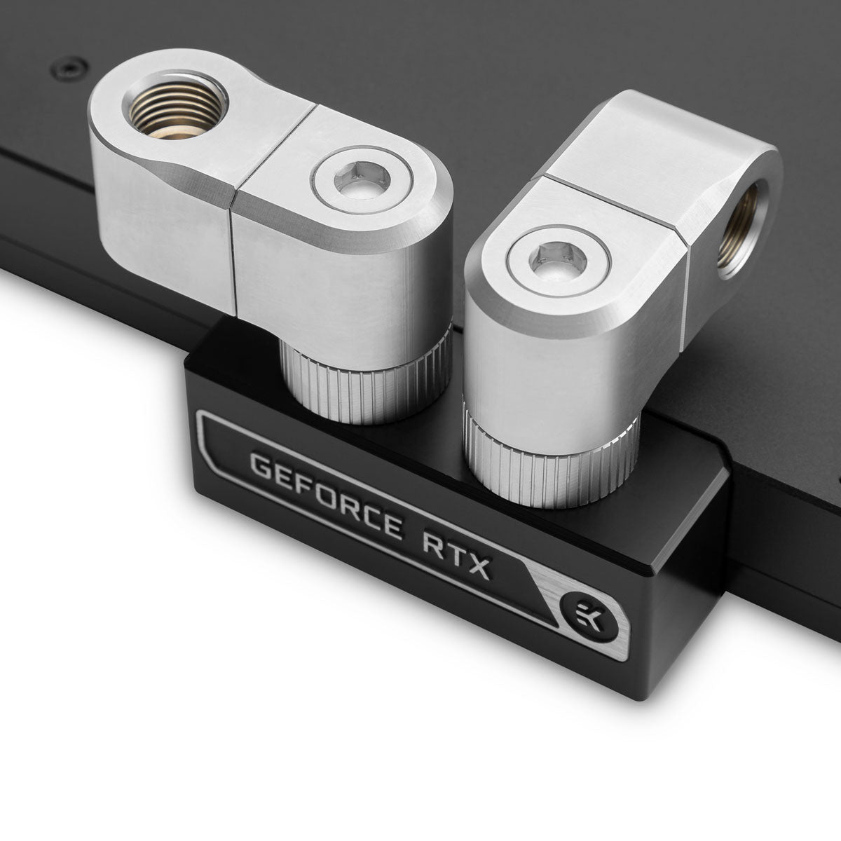 EKWB Quantum Torque Double Rotary Offset 28 - Satin Titanium - وصلات أنابيب EKWB Quantum Torque Double Rotary Offset 28 - Satin Titanium - وصلات أنابيب