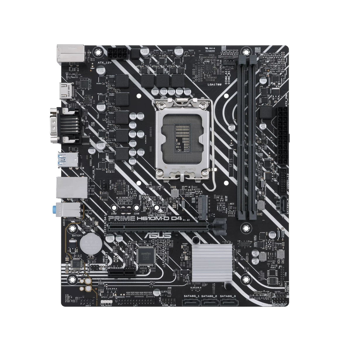 Asus Prime H610M-D DDR4 LGA 1700 Intel Motherboard - اللوحة الأم - Store 974 | ستور ٩٧٤