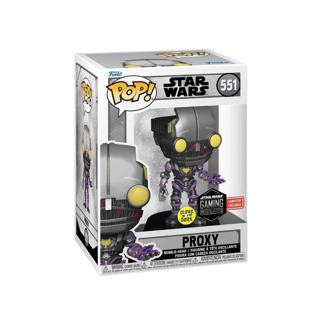 Funko Pop! Star Wars: Force Unleashed - Proxy (GW) #551 - دمية Funko Pop! Star Wars: Force Unleashed - Proxy (GW) #551 - دمية
