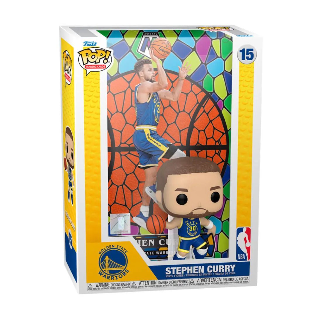 Funko Pop Cover! NBA: Golden State Warriors - Stephen Curry (Mosaic) #15 - دمية - Store 974 | ستور ٩٧٤