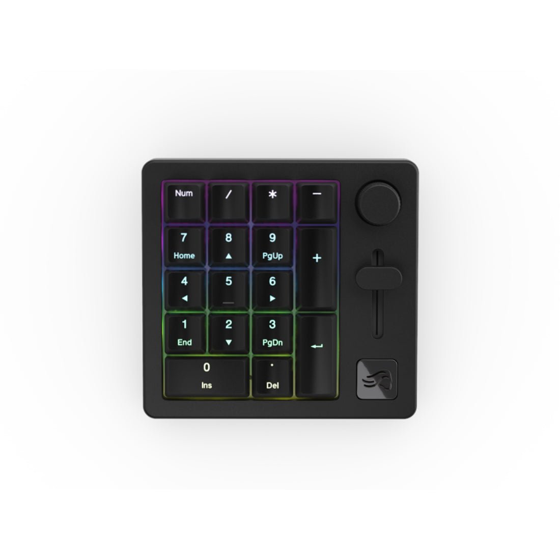 Glorious GMMK Wireless Macro Numpad - Black Slate - لوحة مفاتيح جانبية Glorious GMMK Wireless Macro Numpad - Black Slate - لوحة مفاتيح جانبية