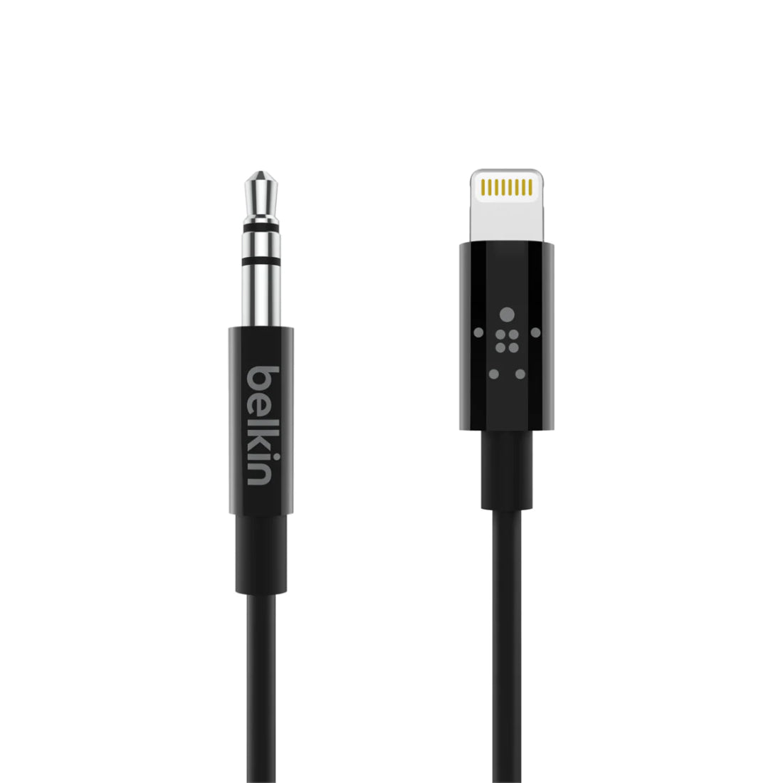 Belkin 3.5mm Audio to Lightning Cable - 0.9m - Black - كابل - Store 974 | ستور ٩٧٤