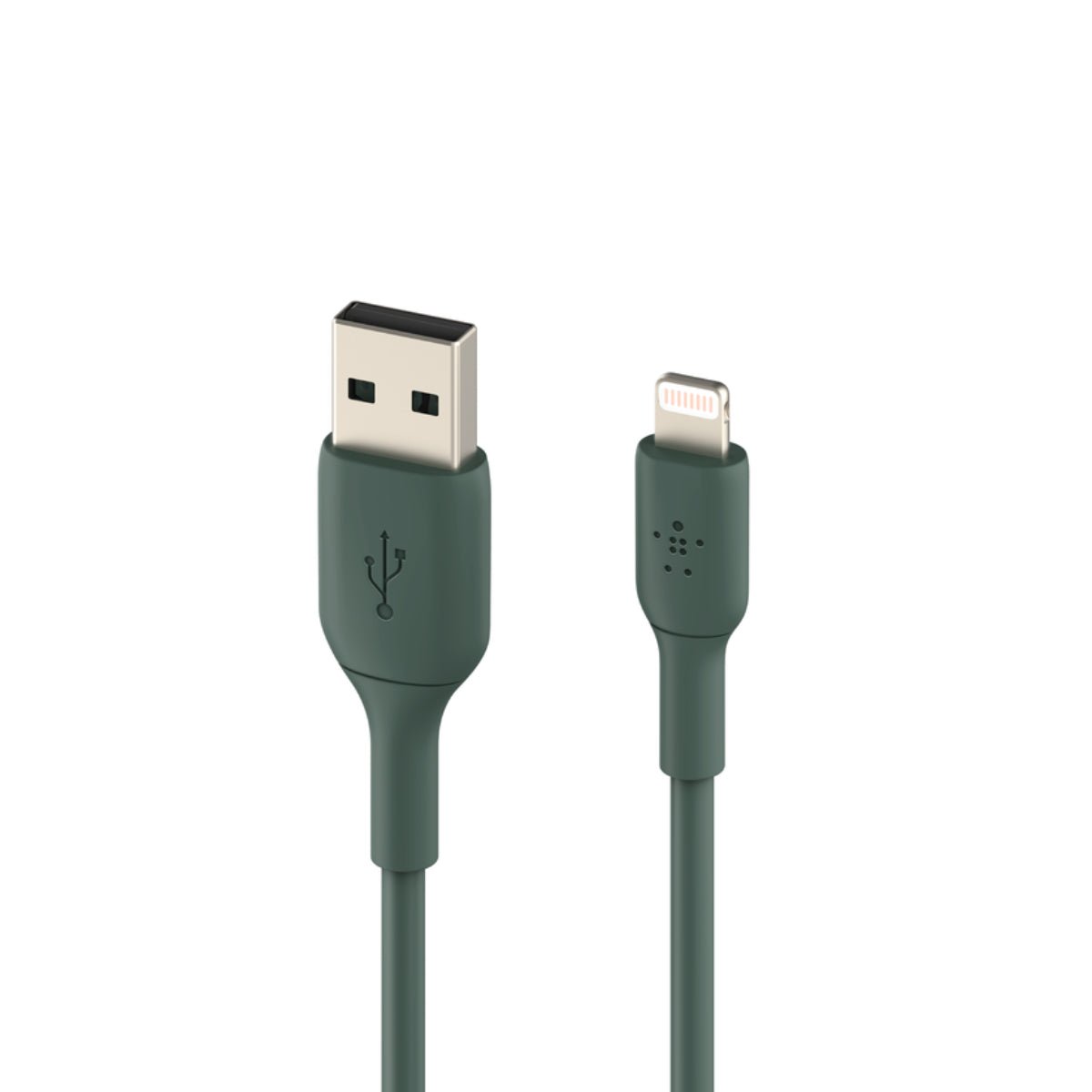 BELKIN BOOSTCHARGE Lightning to USB -A Cable 1M - Midnight Green - كAbl شحn BELKIN BOOSTCHARGE Lightning to USB -A Cable 1M - Midnight Green - كAbl شحn