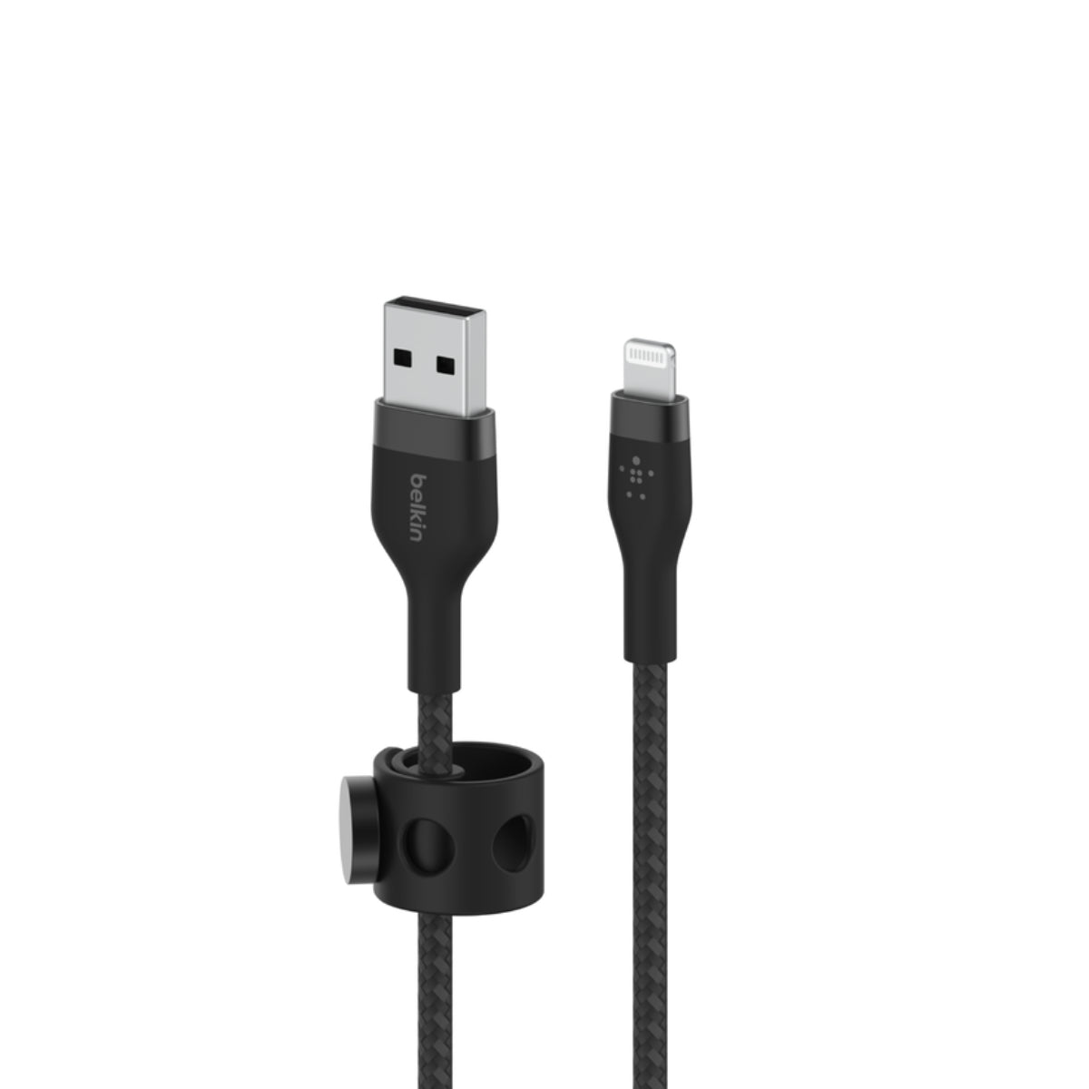 Belkin BoostCharge Pro Flex Lightning To USB-A Cable 1m - Black - كابل شحن - Store 974 | ستور ٩٧٤