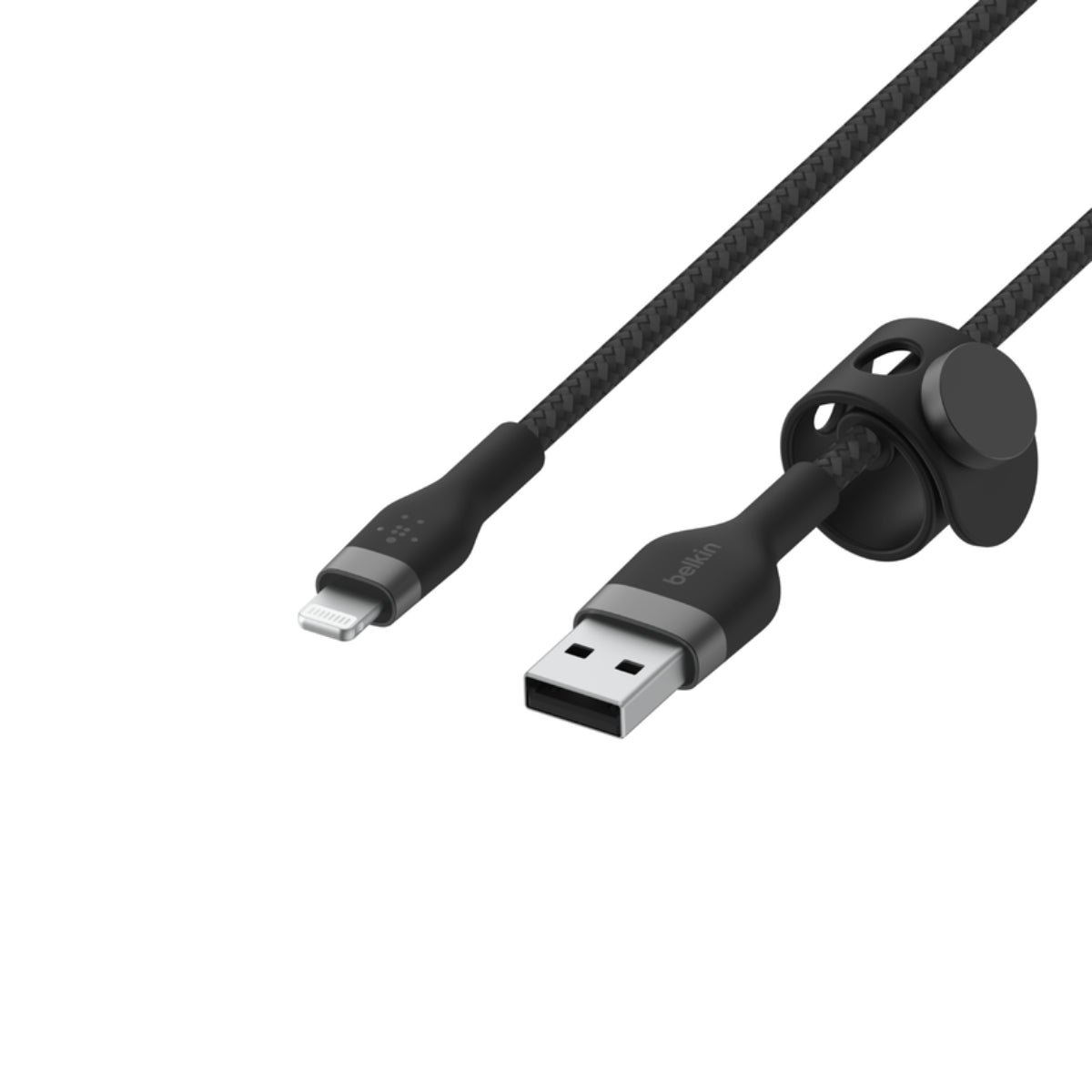 Belkin BoostCharge Pro Flex Lightning To USB-A Cable 1m - Black - كابل شحن - Store 974 | ستور ٩٧٤