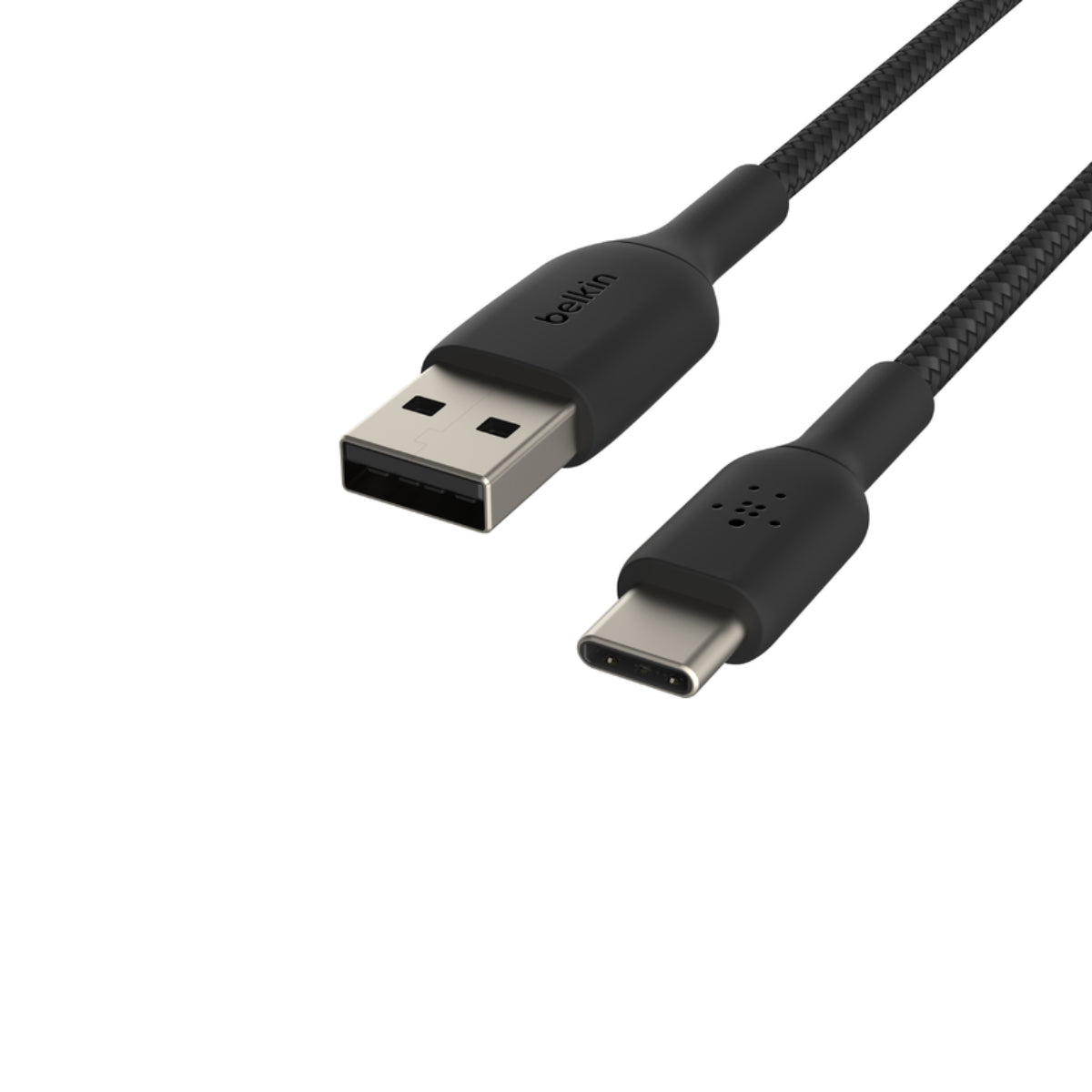 Belkin BoostCharge Braided USB-C To USB-A Cable 2m - Black - كابل شحن - Store 974 | ستور ٩٧٤