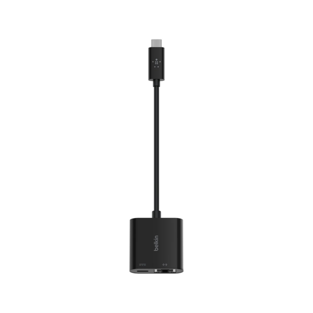 Belkin USB-C To Ethernet + Charge Adapter - Black - محول - Store 974 | ستور ٩٧٤