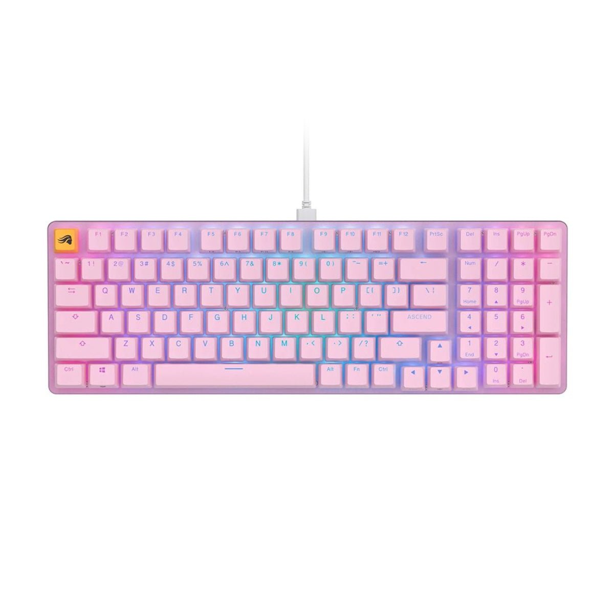 Glorious GMMK2 RGB Mechanical Full Size Pre-built Keyboard - Pink - لوحة مفاتيح - Store 974 | ستور ٩٧٤