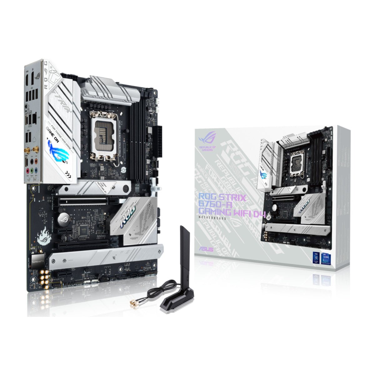 Asus ROG Strix B760-A Wi-Fi DDR4 LGA 1700 Intel 13th Gen ATX Gaming Motherboard - لوحة الأم - Store 974 | ستور ٩٧٤