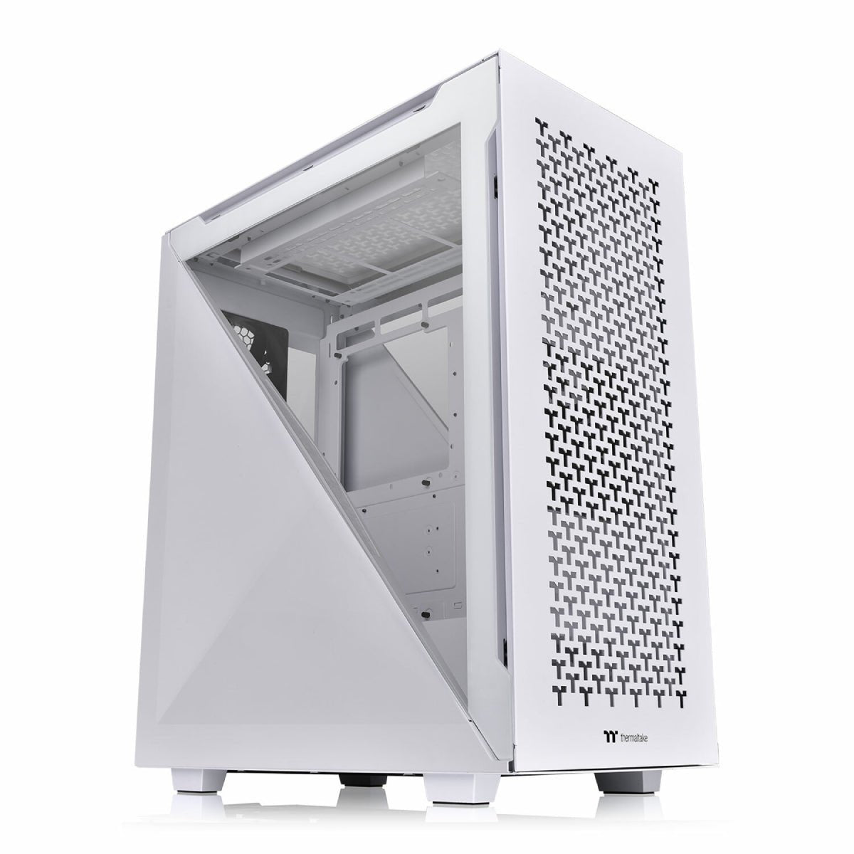 Thermaltake Divider 500 TG Air Snow Mid Tower Chassis - White - صندوق - Store 974 | ستور ٩٧٤