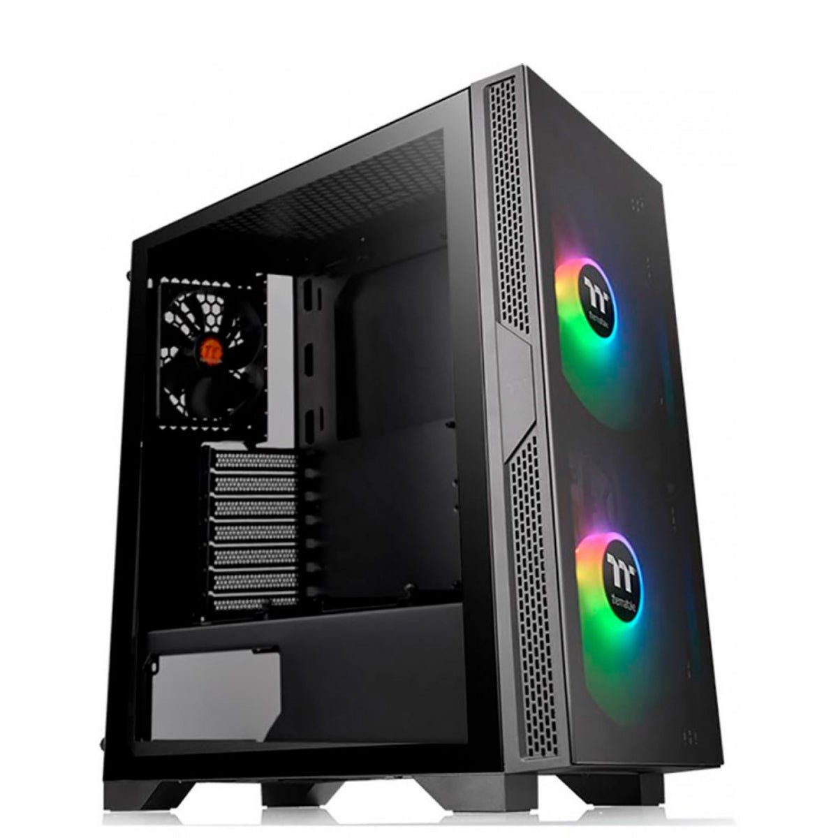 Thermaltake Versa T25 Tempered Glass Mid-Tower Chassis - Black - صندوق - Store 974 | ستور ٩٧٤
