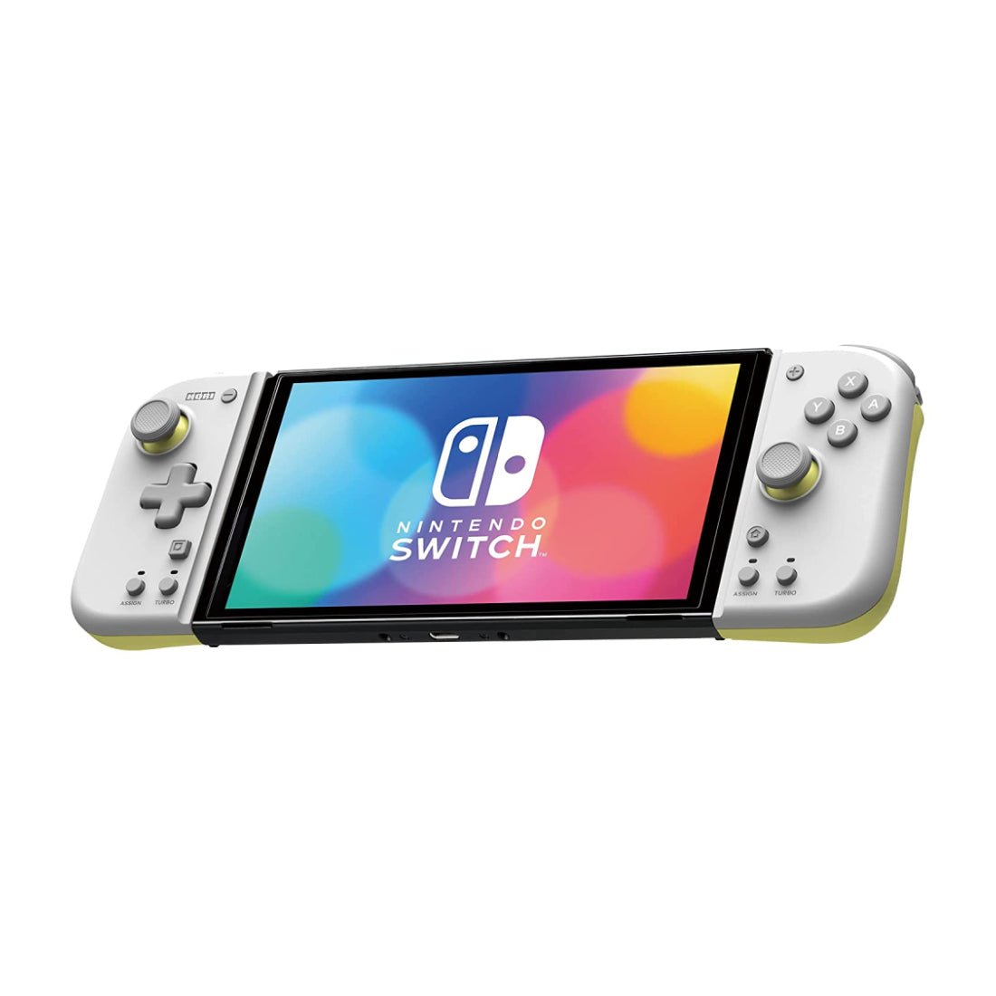 Hori Nintendo Switch Split Pad Compact - Light Gray & Yellow - وحدة تحكم Hori Nintendo Switch Split Pad Compact - Light Gray & Yellow - وحدة تحكم