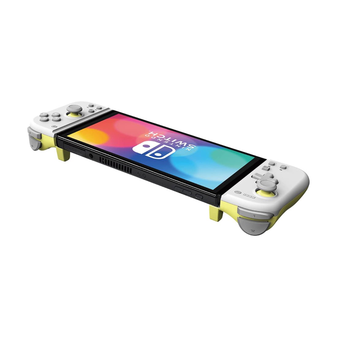 Hori Nintendo Switch Split Pad Compact - Light Gray & Yellow - وحدة تحكم Hori Nintendo Switch Split Pad Compact - Light Gray & Yellow - وحدة تحكم